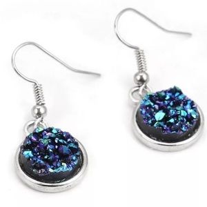 🔵3/$25 Gorgeous Dangle Druzzy Earrings